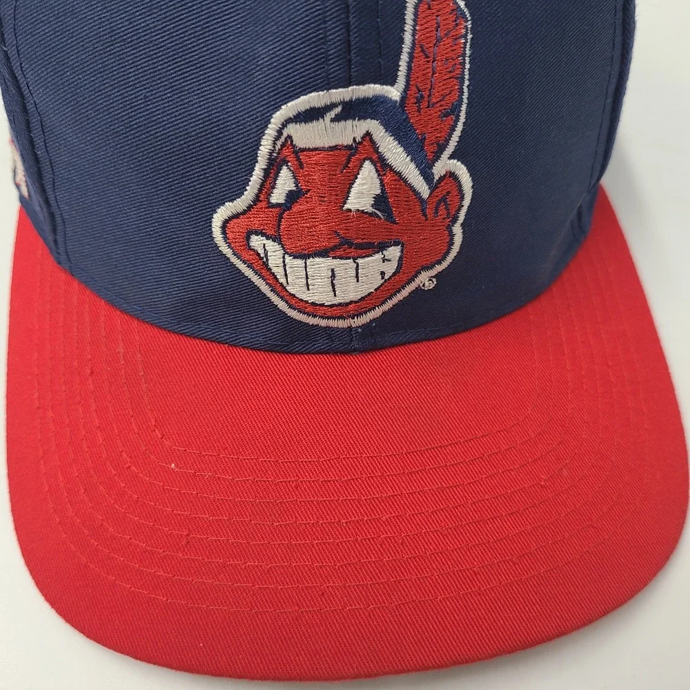 Vintage Cleveland Indians Hat Snapback Logo 7‎ Chief Wahoo 1994 Inaugural Season